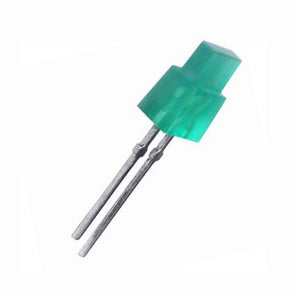 EIE LED 1x5mm Diffused Green Rectangular 50MCD