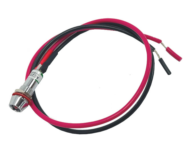EIE 8mm Red LED Indicator 220VAC with 300mm Lead