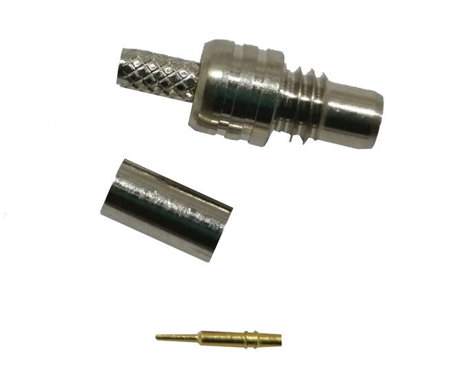 EIE SMC-Plug Crimp RG174, Gold