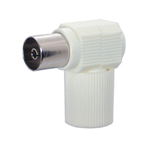 EIE Pal-Socket TV Right-Angle White