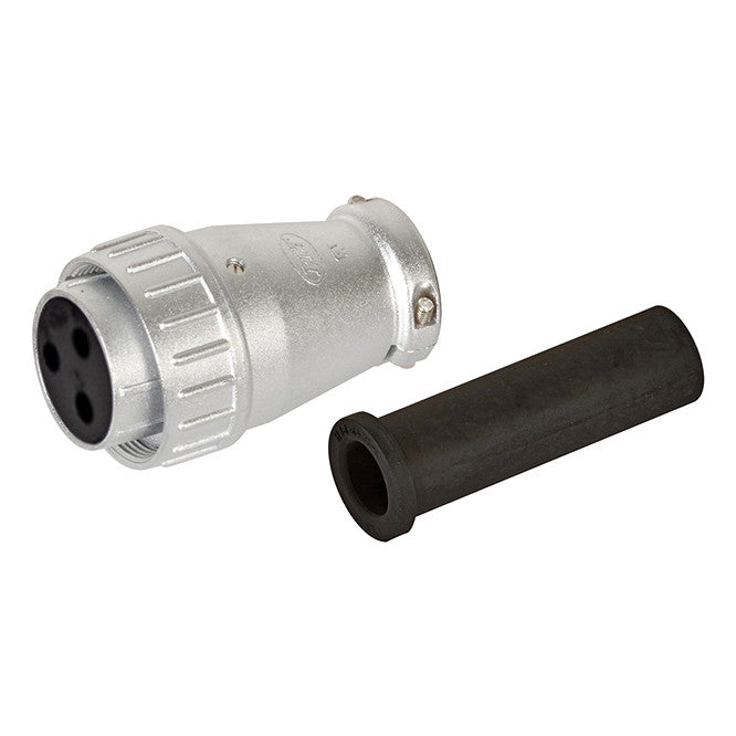 EIE Circular Power Connector M22 3W Socket in-Line