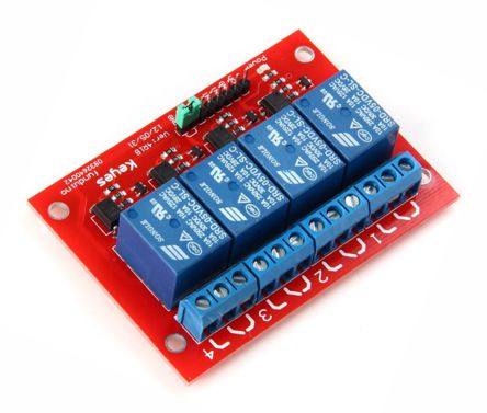 Keyestudio Quad 5V Coil 10A Relay Board