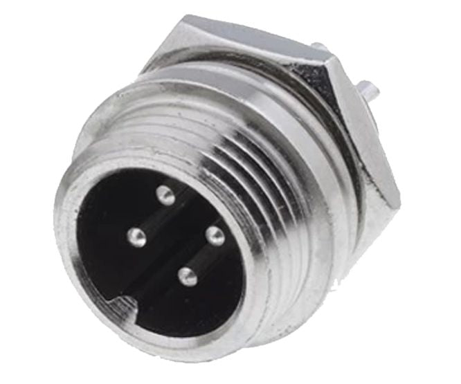 EIE M13 4W Mini Microphone Panel Mount Plug