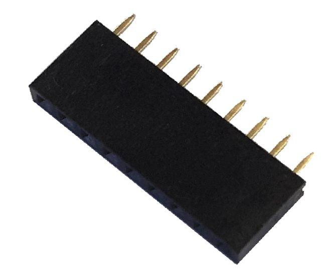 EIE Socket Sil Str Housed 2.54 10-W