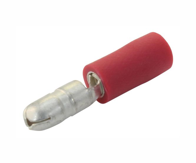 Guosai Terminal Pre-Ins Bullet Male Red 4mm
