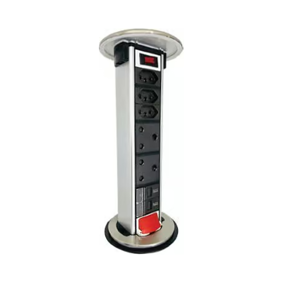 Pop-Up Plug Socket Unit | Onesto Stainless Steel Desktop Socket