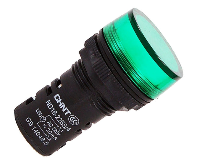 Chint LED Pilot Lamp M22 24V Green OD=30mm