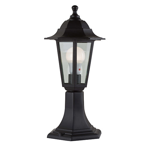 Eurolux Plastic Lantern 6 Panel Pedestal – Black
