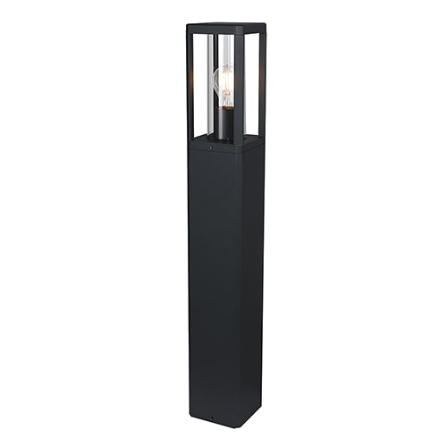 Eurolux Bhok Ali Square Outdoor Light Clear Glass – Bollard 800mm