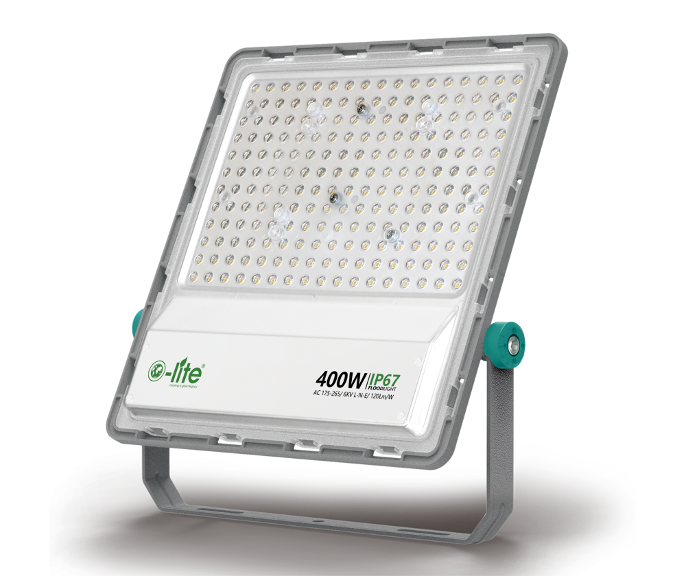 O-lite OF02 LED Floodlight – 200W to 400W, IP67, 175-265VAC