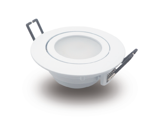 O-lite 6W LED Downlight Complete with Driver Round & Square, White & Satin Nickel