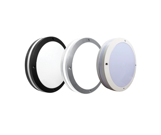 O-lite Luna LED Round Bulkhead Fitting with Halo Accent