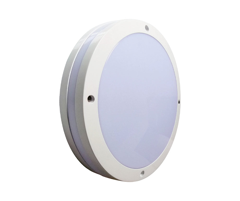 O-lite Luna LED Round Bulkhead Fitting with Halo Accent