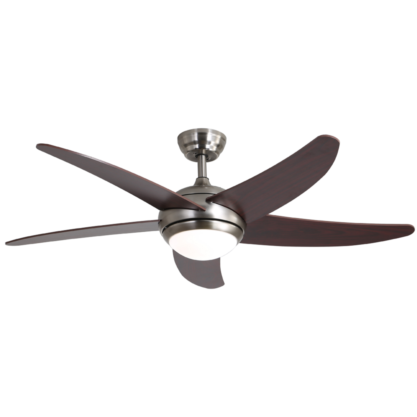 O-lite Silenta 5 Blade Ceiling Fan with 18W LED Light 1320mm, 230V