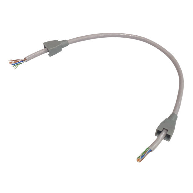 CS CAT5E Network Lead Grey Open Ended with Boots 1:1 300mm