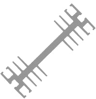 EIE Heatsink W-Shape P5 Nat 180mm - Single Piece