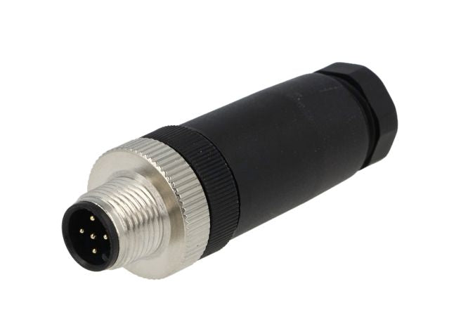 Degson 5W Solder Type Plug Str M12 Sensor Conn Assy
