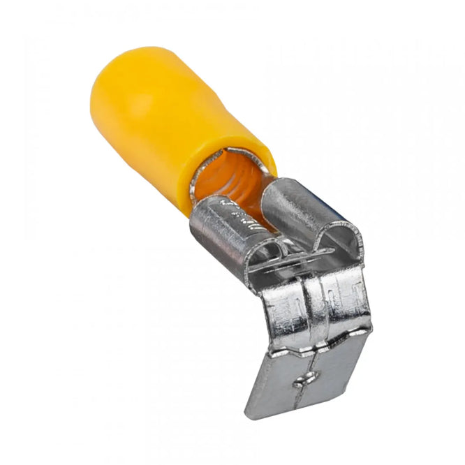 EIE Terminal Pre-Insulated Mal+Fem Yellow 6.35mm Stackable