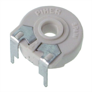 Piher Preset Potentiometer T-Adj Hex Shaft 100K, 10mm-15mm