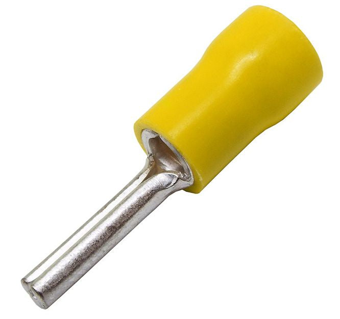 Guosai Pin Terminal Pre-Insulated Vinyl Yellow, 12mm-13mm