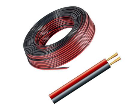 EIE Twin Flex Black & Red CSA=0.5 - 100m/ROLL