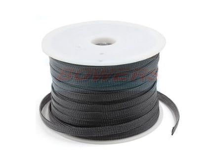 EIE Braided Sleeving FLAT20 Exp OD=25mm - 100m/ROLL