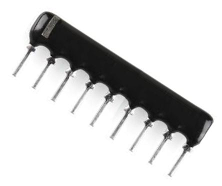 MEC Resistor Network SIL, 9-Pin, 8 Resistors, 10Ω-1MΩ