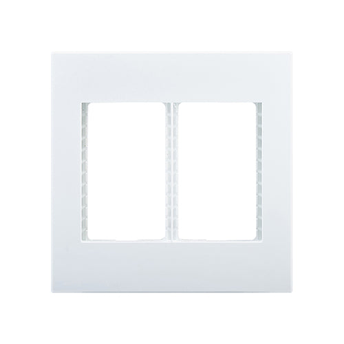 Eurolux Horizon Modern Double Socket Grid in White