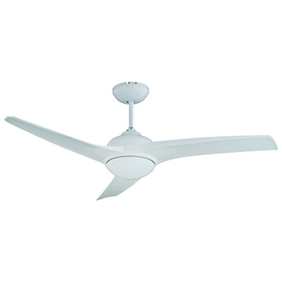 Radiant Mach One Ceiling Fan with Light & Remote – 1320mm, 75W, White