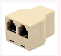 EIE Adaptor RJ11 Socket - RJ11x2 Sockets