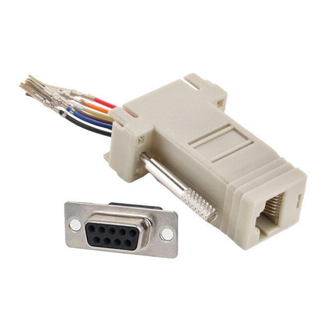 CS RJ45 to 9W D-Sub Socket Adapter