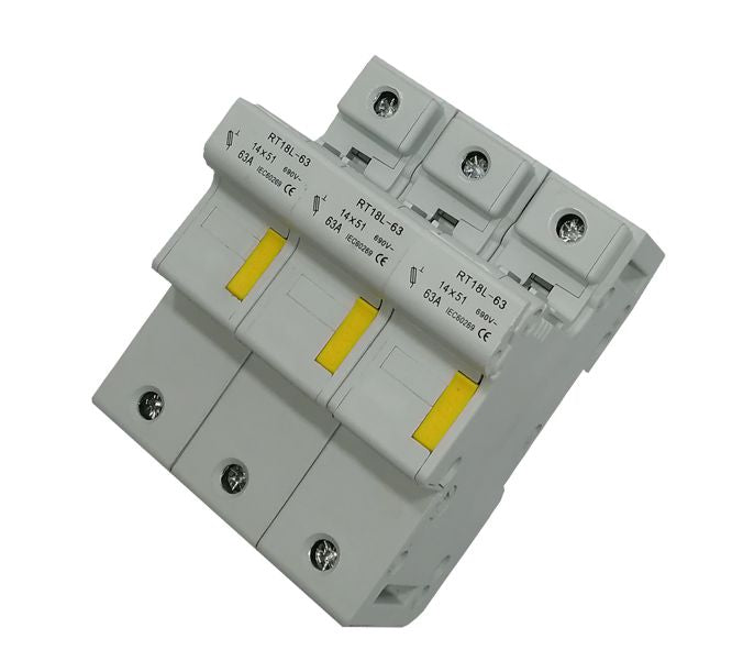 Swan Electric Holder 2P-3P Lock Type for 14x51 Fuse DIN Rail Mount