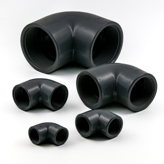 PVC 90 deg Solvent x Thread Elbow – Water & electrical solutions from Zisabo | Zisabo South Africa