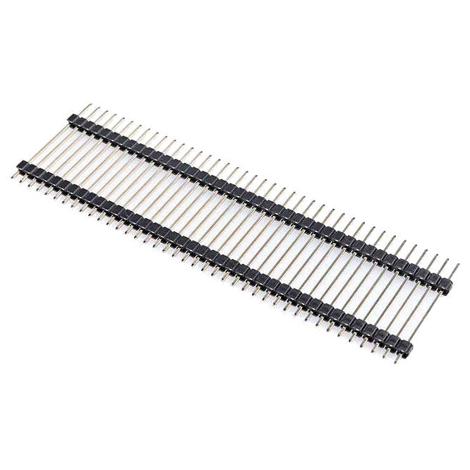 EIE Dual Wafer Header Sil Str 40W 2.54 TH=27