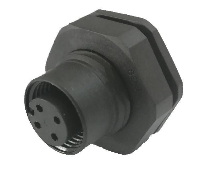 Degson 4W Solder Type Panel Mount M12 Sensor Socket