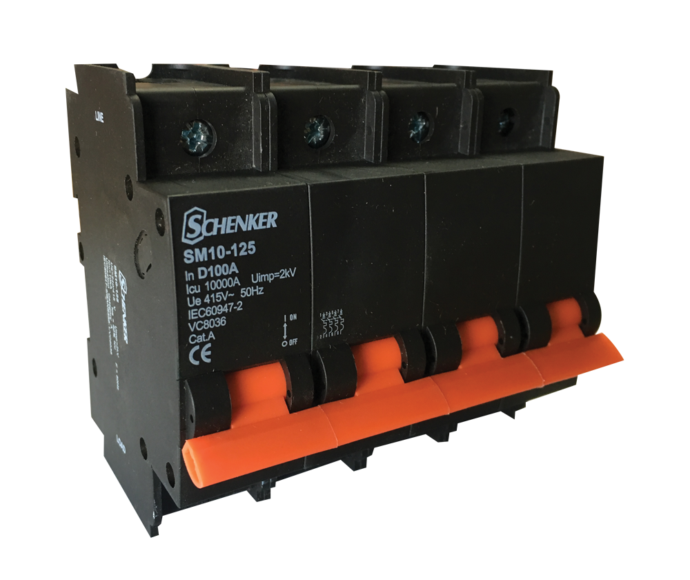 Schenker | MCB, 80-125A, 10kA D Curve, 1-4 Pole
