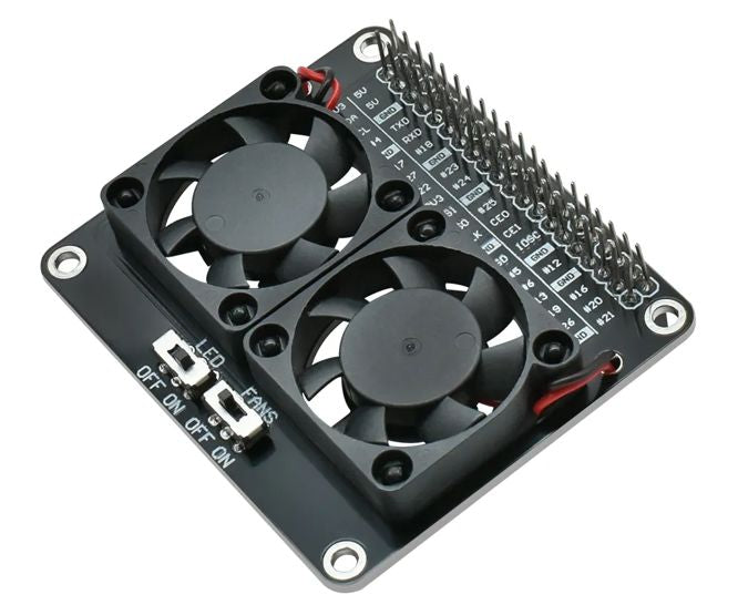 Keyestudio Raspberry-Pi Dual Cooling Fan 5VDC