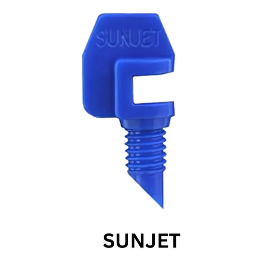 Sunjet Irrigation Sprinkler – 0.8mm to 1.5mm Orifice, 90°, 180° and 340° Patterns