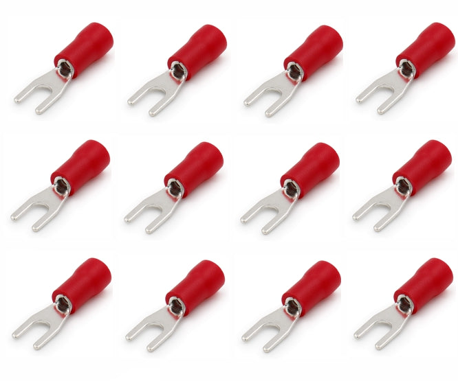 Guosai Pre-Insulated Crimp Fork Terminal Red 4.3mm - 1K/BAG