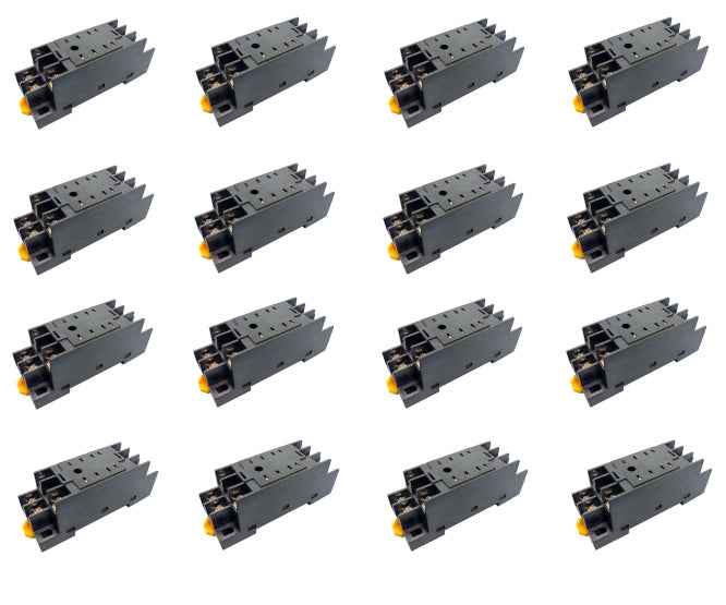 EIE Relay Base / Socket Dpdt DIN Rail Screw Terminals - 500P /Box