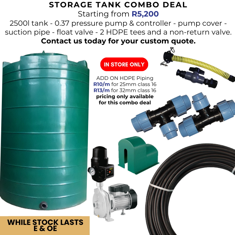 Storage Tank Combo Deal - in store collection only