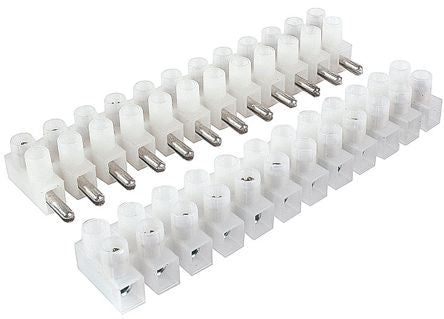 EIE Strip Connector 12W 6A Feed Through White Male & Female Set