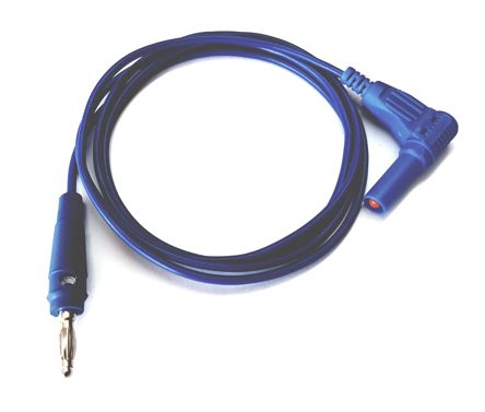 EIE Test Lead Bp Right-Angle Housed to Bp 1.3m Blue