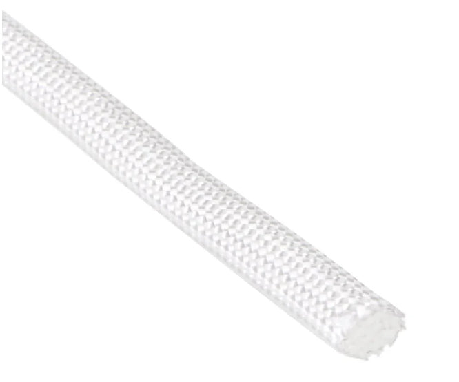 EIE Fiberglass Sleeving ID=12mm.TH=0.67mm White - per Metre
