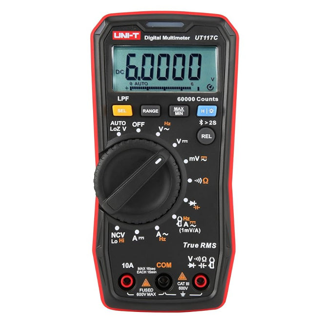 UNI-T Digital Multimeter True RMS 60000 Count 600V 10A