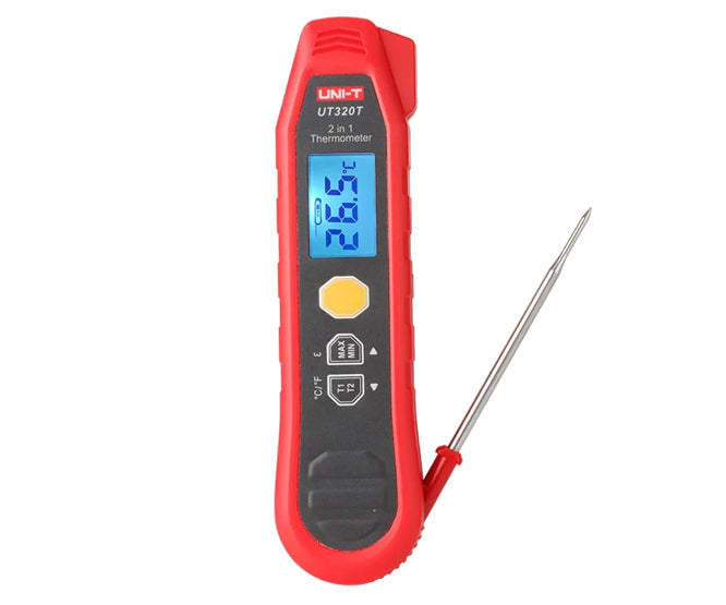 UNI-T 2-IN-1 Thermometer Infrared Measurement Meter 300-DEG