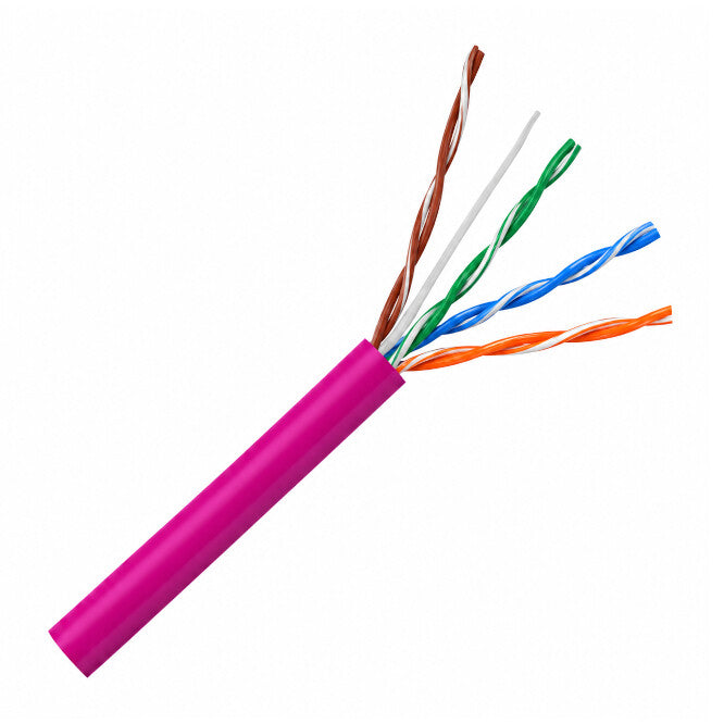 CS CAT5E Utp 8C Ethernet Stranded Cable Unscreened Magenta