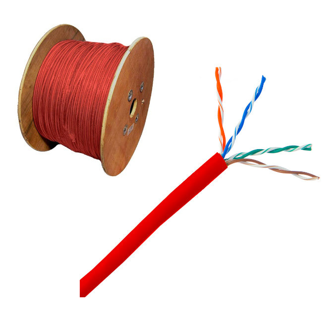 EIE CAT5E Utp 8C Ethernet Stranded Cable Unscreened Red