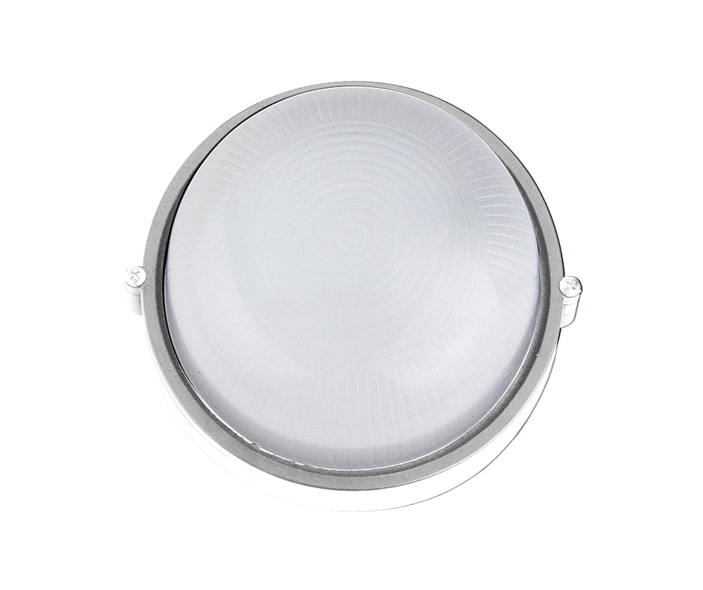 O-lite Décor Large Round Cage Bulkhead, White IP54