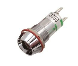 Daier 8mm LED Indicator 24VDC White
